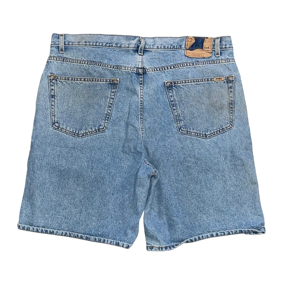 Levi Strauss Signature Mens Relaxed Fit‎ Denim Shorts Light Wash Blue Size 40